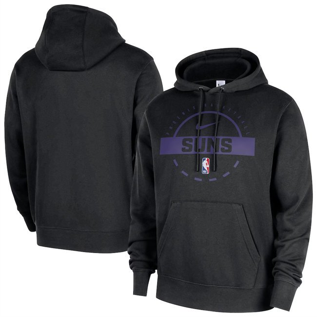 Men's Phoenix Suns Black 2025/26 Practice Club Pullover Hoodie